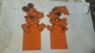 Vintage 1930s Walt Disney Enterprises Mickey Mouse And Minnie