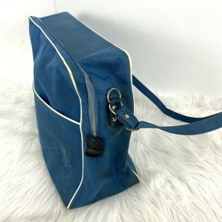 Vintage Pan Am Bag Shoulder Strap Overnight Carry On Travel Luggage Blue 2