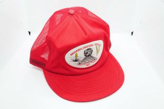 Vintage Red Sp Ssw Cotton Belt 1981 Kansas City Rehabilitation Railroad Hat Cap