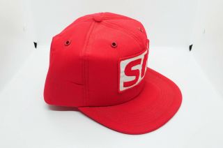 Vintage Red White SP Southern Pacific Railroad Snapback Hat Cap 2