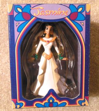 Disney Grolier ALADDIN & JASMINE King of Thieves Christmas Ornaments First Issue 2