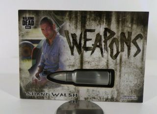 The Walking Dead Hunters & The Hunted Series Shane Walsh Bullet Medallion Card