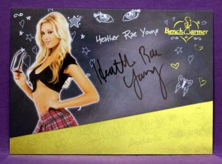 Benchwarmer 2018 Hot For Teacher 4 Heather Rae Young Gold Foil School Girls Auto