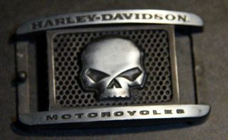 Harley Davidson Motorcycles Skull Belt Buckle