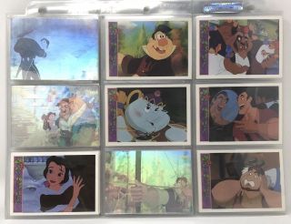 Disney Beauty And The Beast 1992 Upper Deck Complete Set Of 198 Plus Holograms
