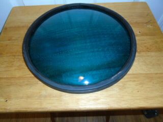 12 " Inch Blue Eagle Glass Traffic Signal Light Lens.  With Gasket