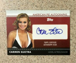 2011 Topps American Pie Carmen Electra Model Actress Dancer Autograph Auto Card