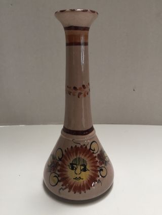 Ken Edwards Sun Bud Vase Mexico Mt Tonala Base Pottery
