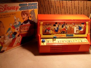 Walt Disney 1971 Sing Along Musical Jukebox Mickey Mouse Donald Duck -