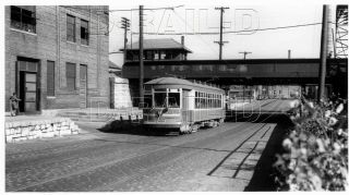 8ff360 Rp 1940s/70s Cta Chicago Surface Lines Streetcar 6225 Pershing Rd 39th St