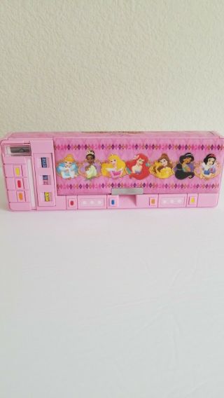 Disney Princess Theme Park Pencil Case With Compartments