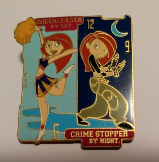 Disney Trading Pins Kim Possible Cheerleader By Day Crime Stopper By Night Rare
