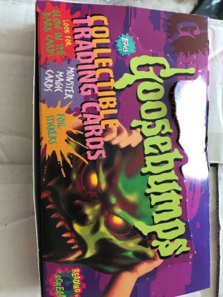 1996 Topps Goosebumps Trading Cards 35 Packs 1 Open Case Box Series One 1 6