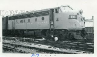 9c257 Rp 1963 Florida East Coast Railroad Locomotive 506 Miami Fl