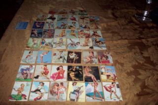 Gil Elvgren - Calendar Pinups 47 Card Girl Art Set