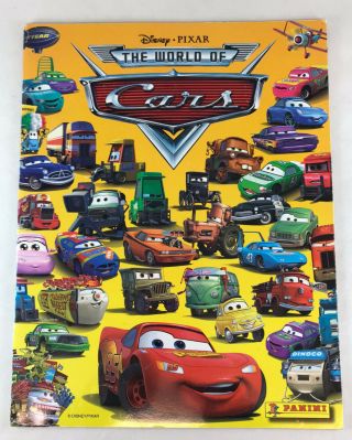 Panini Sticker Album Disney Pixar The World Of Cars Empty/unused,  1 Pack & Poster