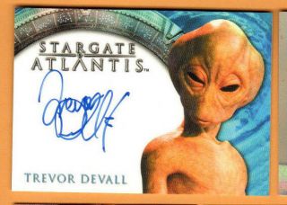 Rittenhouse - Stargate Atlantis - Trevor Devall Autograph Card - Hand Signed