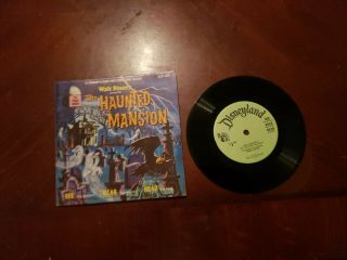 Walt Disney The Haunted Mansion 339 Book And Record 7” Yellow Label Vgc
