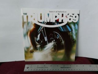 1969 Triumph Motorcycle Multi Page Dealer Brochure