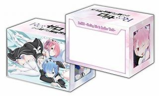 Anime Deck Holder Box - Re:zero - Starting Life In Another World - " Ram & Rem "