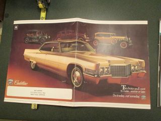 1970 Gm Cadillac Rice Motors Great Falls Montana Mt Advertising Sales Brochure