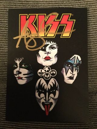 Kiss Premium Trading Cards Dynamite Amy Chu Artist Signed Gold Autographed