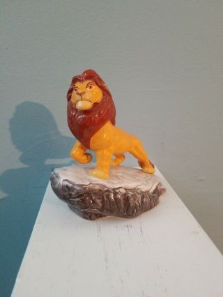 Vintage Walt Disney The Lion King Mufasa 5” Ceramic Porcelain China Figurine