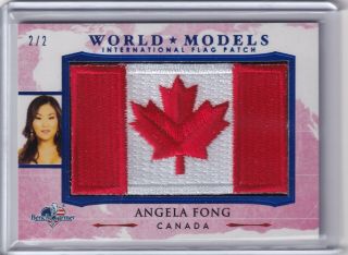 Angela Fong 2/2 2017 Benchwarmer America The World Models Flag Card