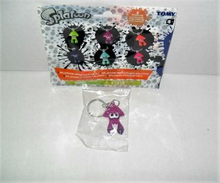 Tomy Splatoon Nintendo Squid Keychain Single Loose Purple