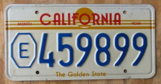 California Exempt Police / Fire License Plate 1984 459899