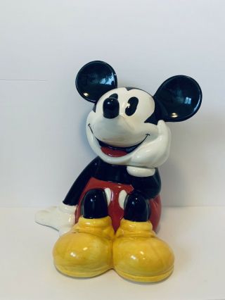 Treasure Craft Disney Mickey Mouse Ceramic Cookie Jar
