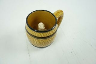 Vintage Tiki Mug Cup Rare Hidden Mermaid Inside - Victoria Ceramics Japan