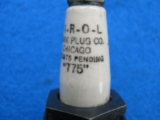 Vintage,  rare,  antique F - I - R - O - L spark plug 4