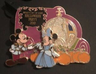 Disney Not So Scary Halloween Party 2010 Mickey Minnie Cinderella Prince Pin Le