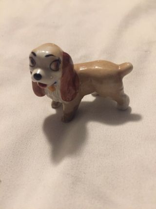 Vintage Wade Porcelain,  Ceramic Dog,  Lady And The Tramp,  Made In England