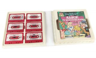 Disney ' s 1979 TAKE A TAPE ALONG 6 Cassette Tapes 12 Books Complete Boxed Set EUC 2