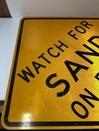 Unusual Retired Texas Watch For Sand On Road Highway Sign Man Cave Garage Decor 2