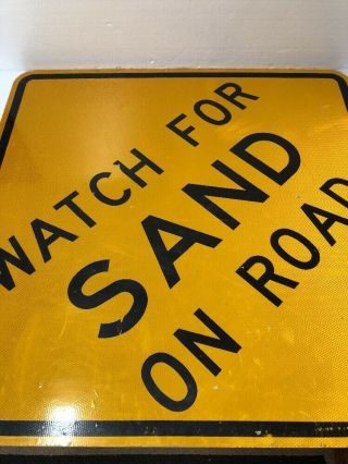 Unusual Retired Texas Watch For Sand On Road Highway Sign Man Cave Garage Decor 3