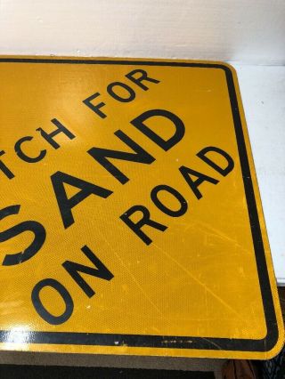 Unusual Retired Texas Watch For Sand On Road Highway Sign Man Cave Garage Decor 4