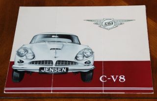 Jensen C - V8 Brochure Prospekt,  1962