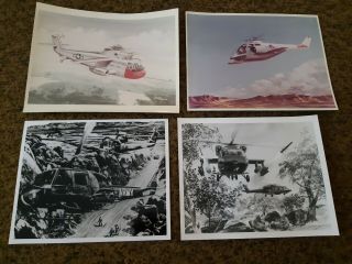 Rare Military Helicopter Government Concept Photos Sikorsky S - 61 Huey Blackhawk