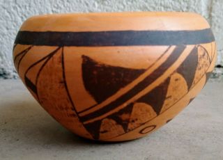 Beautifully Done Vintage Hopi Pottery Bowl Signed Alta Tsinnijinnie