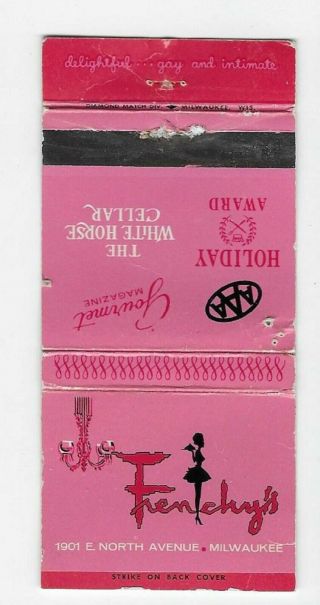 Vintage Matchbook Cover Adv.  Frenchy 