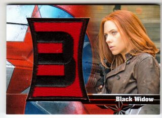 2014 Upper Deck Captain America Winter Soldier B - 14 Black Widow Badges