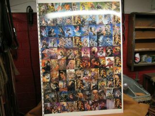 Bernie Wrightson 100 Collector Trading Card Uncut Sheet 1994 Fpg Fantasy