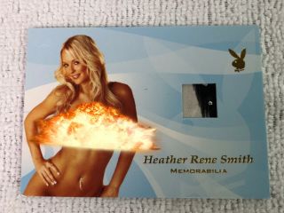 Playboy Heather Rene Smith Swatch Scent Perfume Card 2014 Benchwarmer Gold