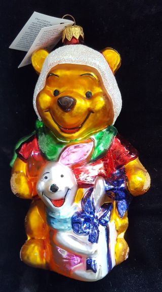 1996 Le Christopher Radko Winnie The Pooh " Best Friends " Ornament