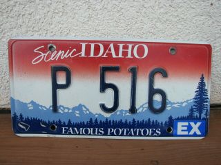 Idaho Police License Plate - P 516
