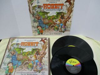1977 Jrr Tolkien - The Hobbit - Soundtrack - 2 Albums And Book