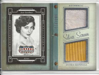 Ava Gardner Double Materials Relic Card 2015 Panini Americana /299 Sd - Ava